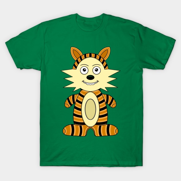 Cute Calvin and Hobbes Doll T-Shirt by ryroxtoons